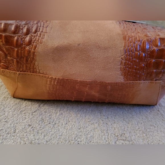 NEW Sharo Genuine Leather Deleite Large Tote Handbag Made in Italy - Picture 7 of 10